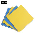 T Pattern Blue-yellow Color Judo Mat